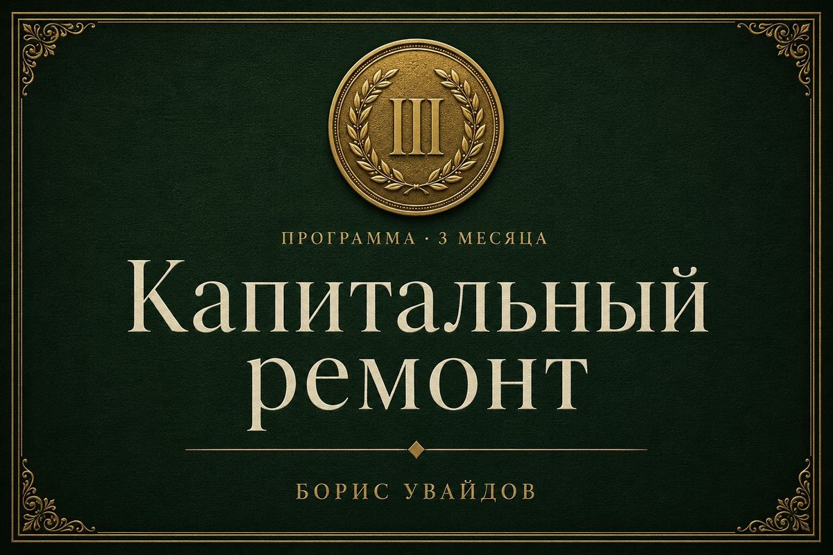 «Капитальный ремонт» организма — Программа очищения